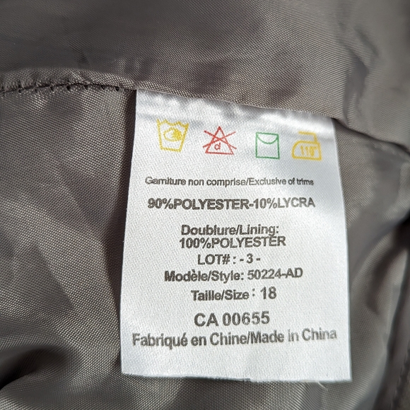 Addition Elle Green/Kaki Wideleg Pant - Picture 4 of 4